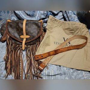 AUTHENTIC LOUIS VUITTON VINTAGE BOGO SADDLE BAG